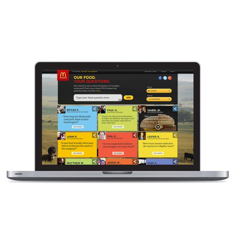 Our Food. Your Questions,