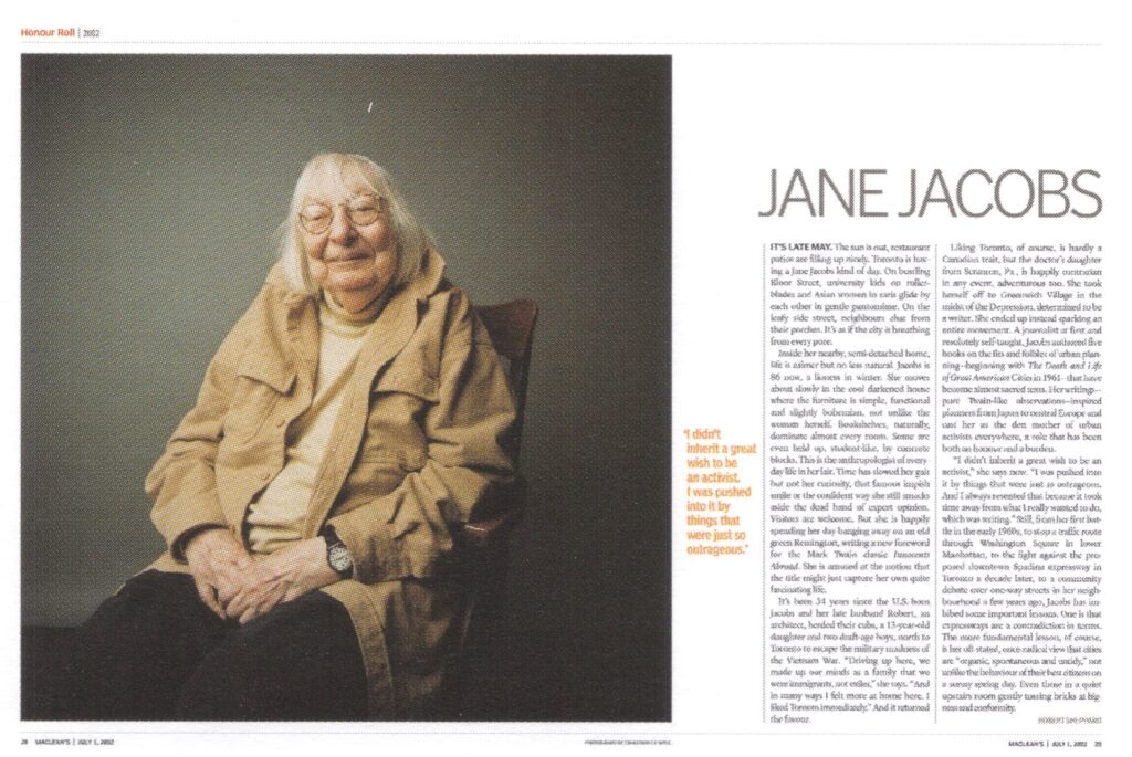 Honour Roll 2002: Jane Jacobs