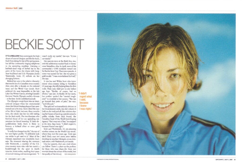 Honour Roll 2002: Beckie Scott