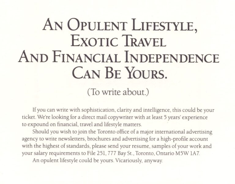 An Opulent Lifestyle