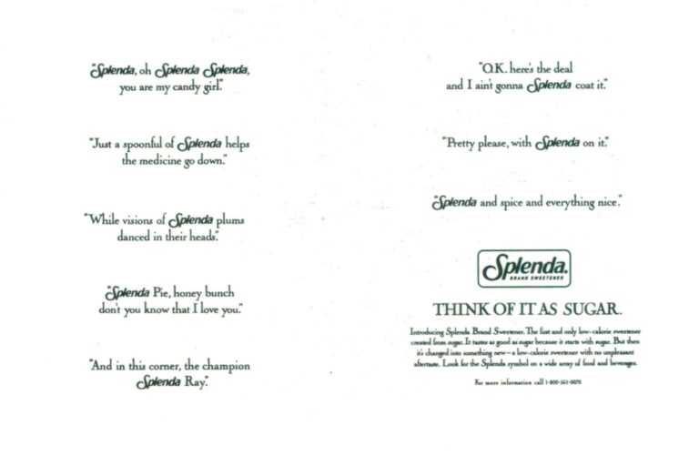 Think Of It As Sugar