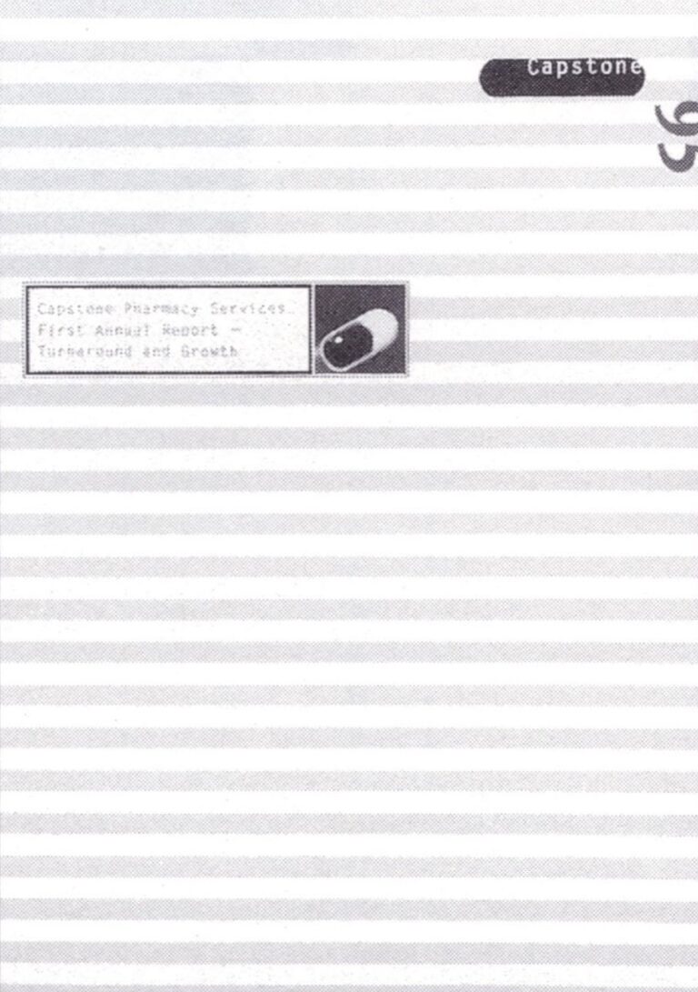 Capstone Pharmacy Services Inc. Annual Report 1995