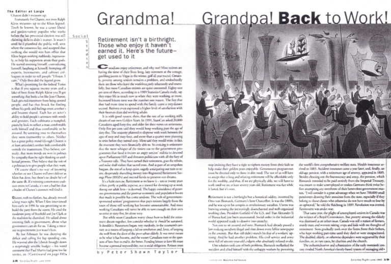 Grandma! Grandpa! Back to Work!