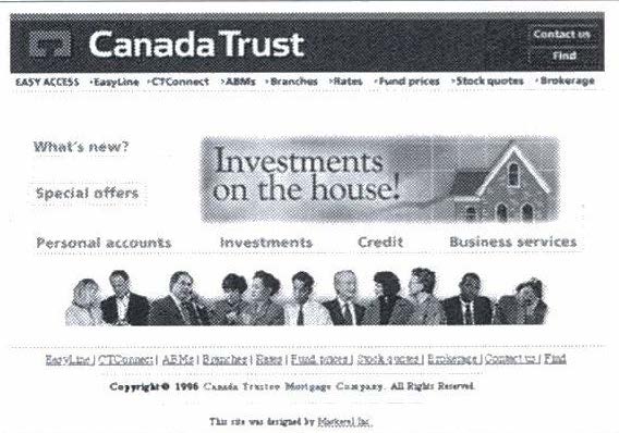 Canada Trust Web Site