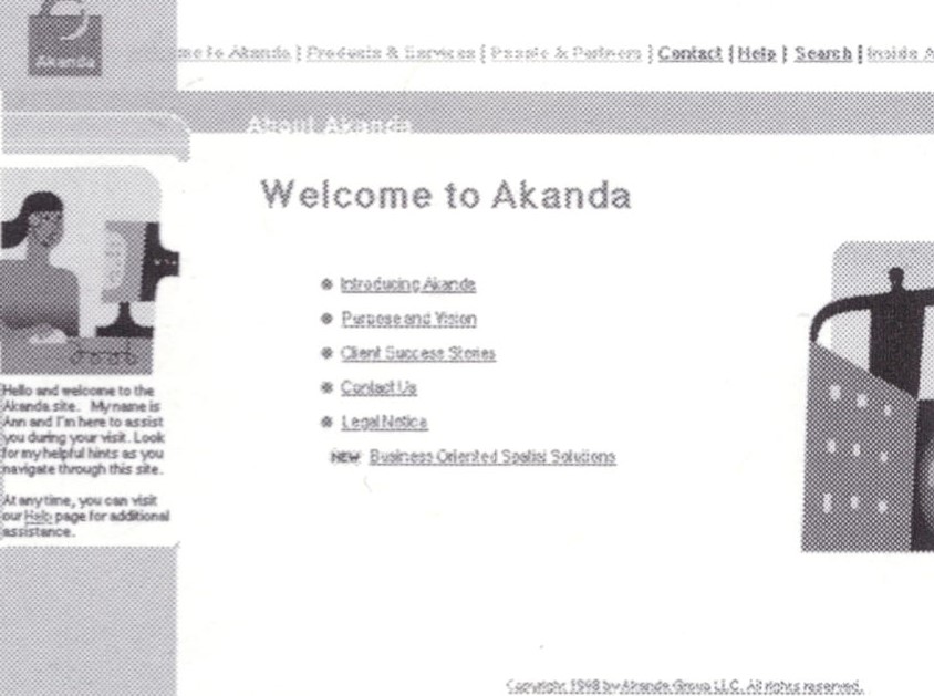 Akanda Web Site - www.akanda.com
