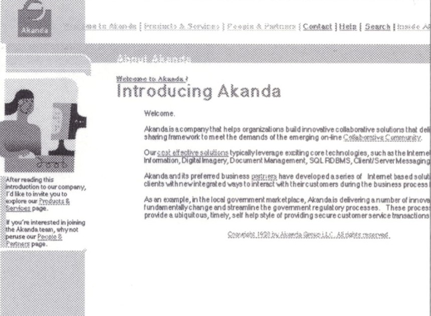 Akanda Web Site - www.akanda.com