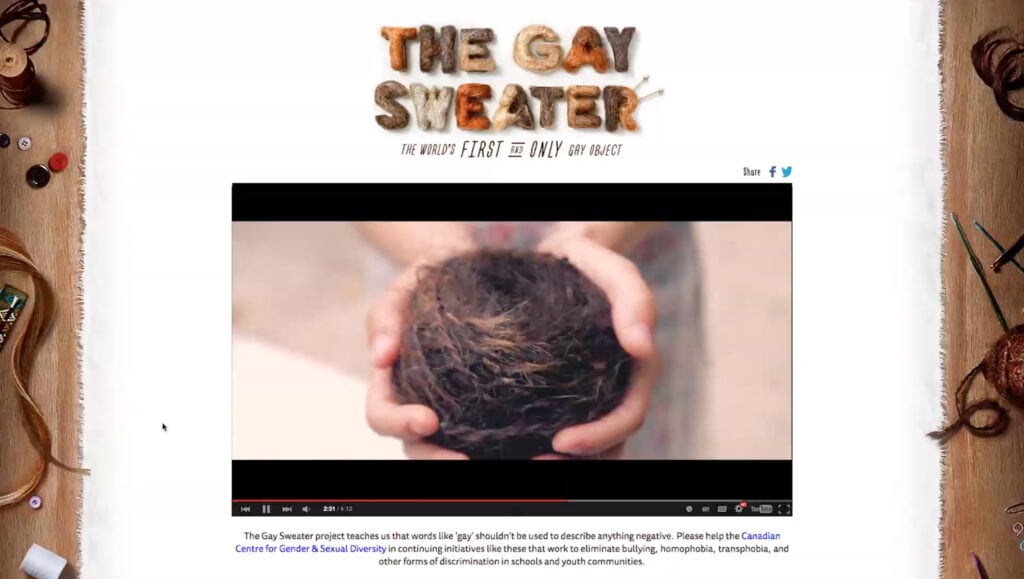 The Gay Sweater - The Canadian Centre of Gender and Sexual Diversity