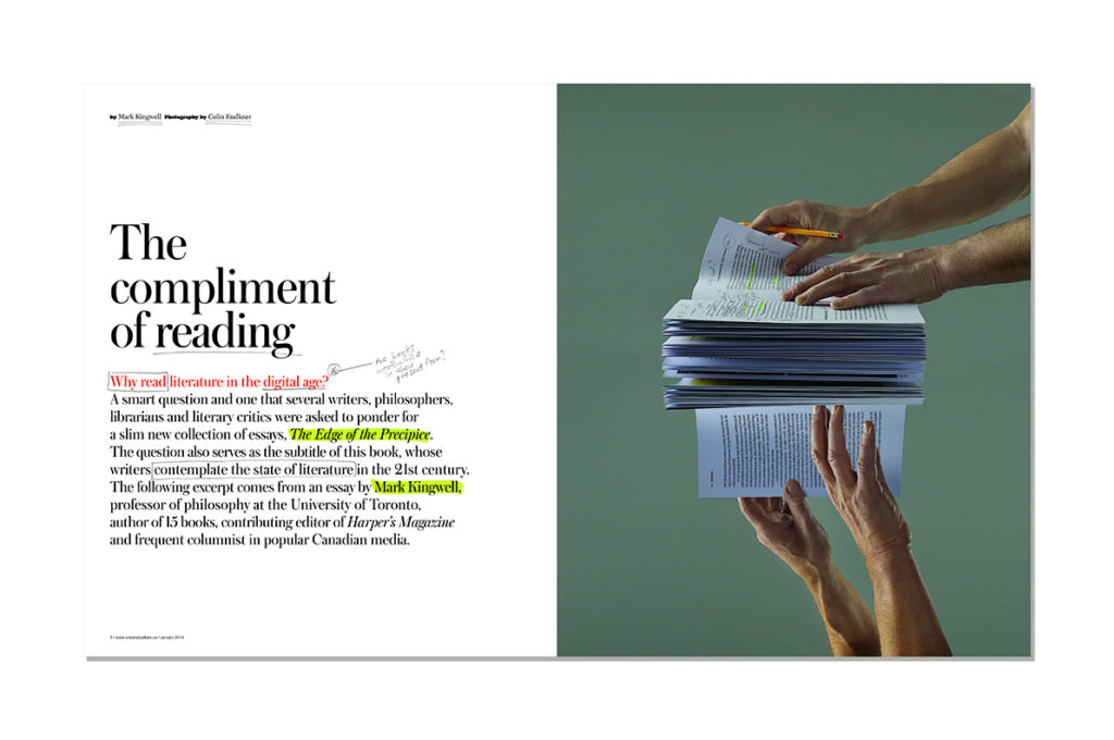 University Affairs Magazine Reading Opener