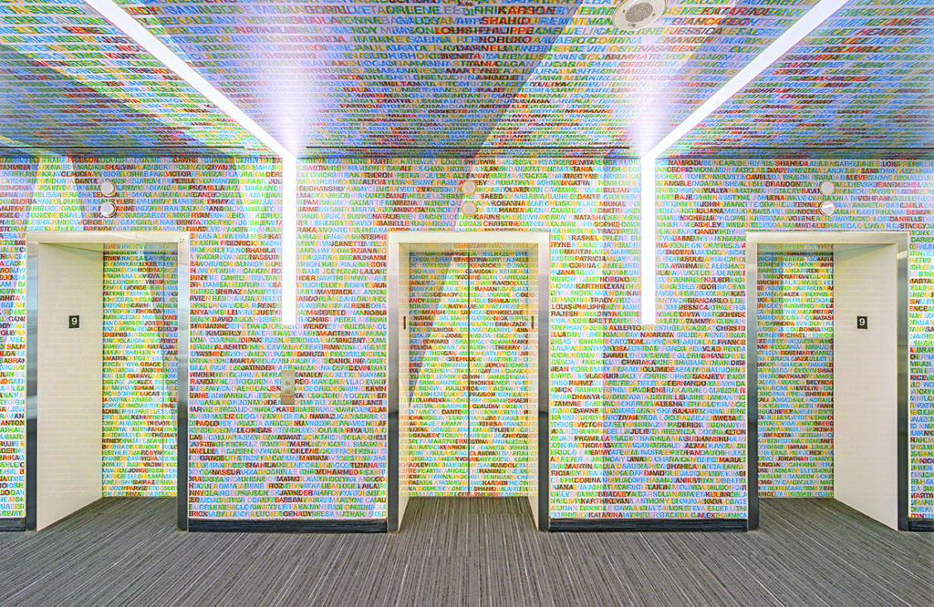 Tangerine, corporate interiors