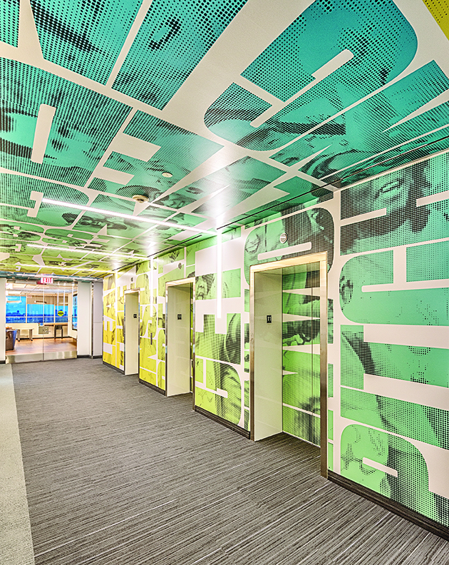 Tangerine, corporate interiors