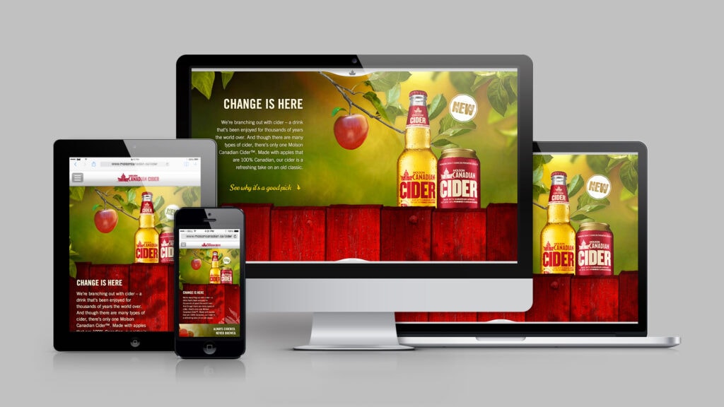 Molson Canadian Cider Website