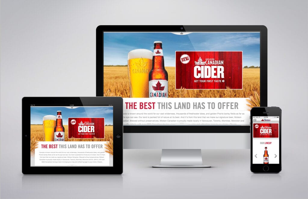 Molson Canadian Cider Website