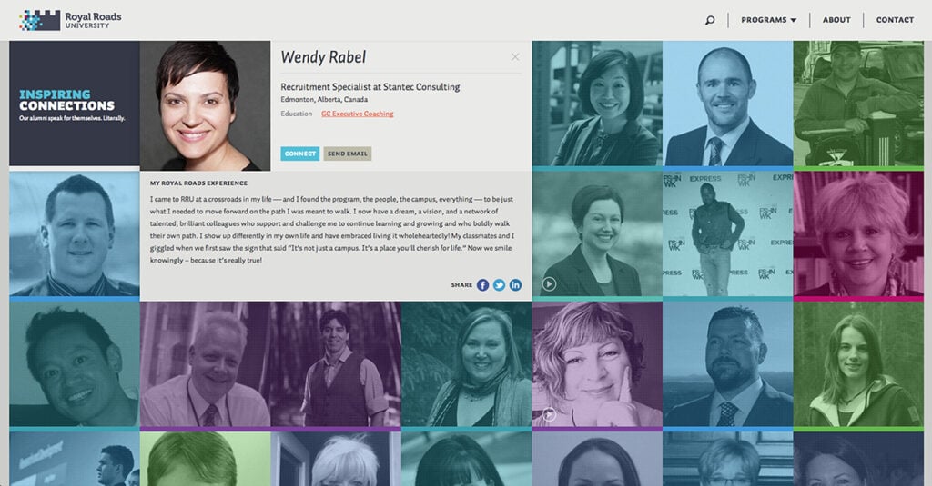 Inspiring Connections Microsite