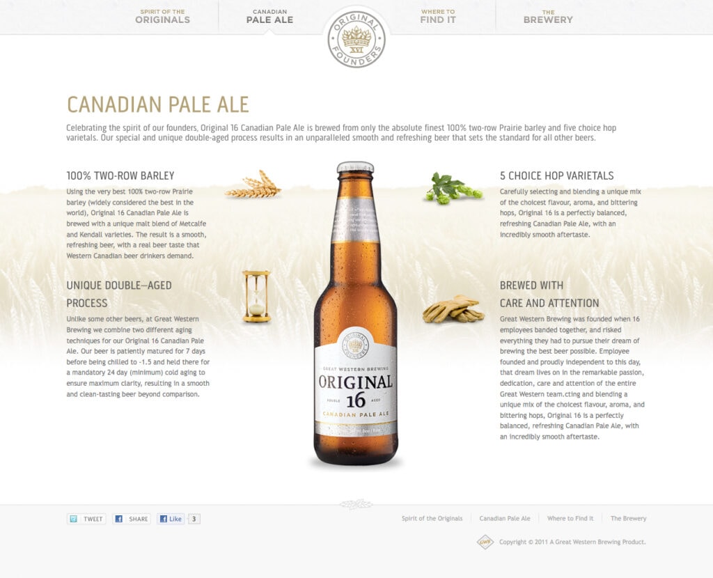 Original 16 Website