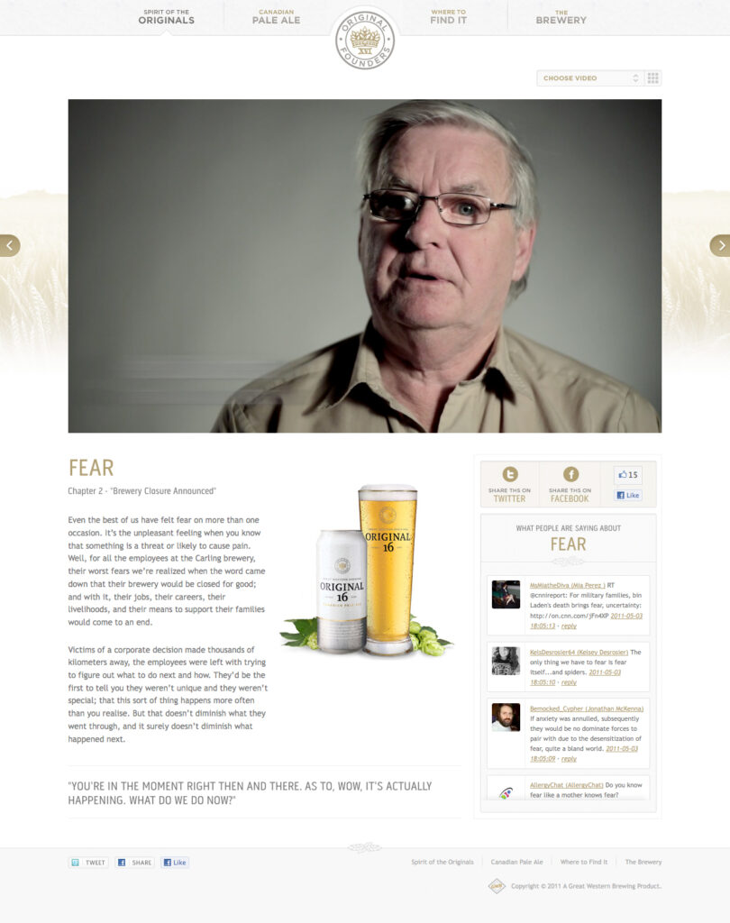 Original 16 Website