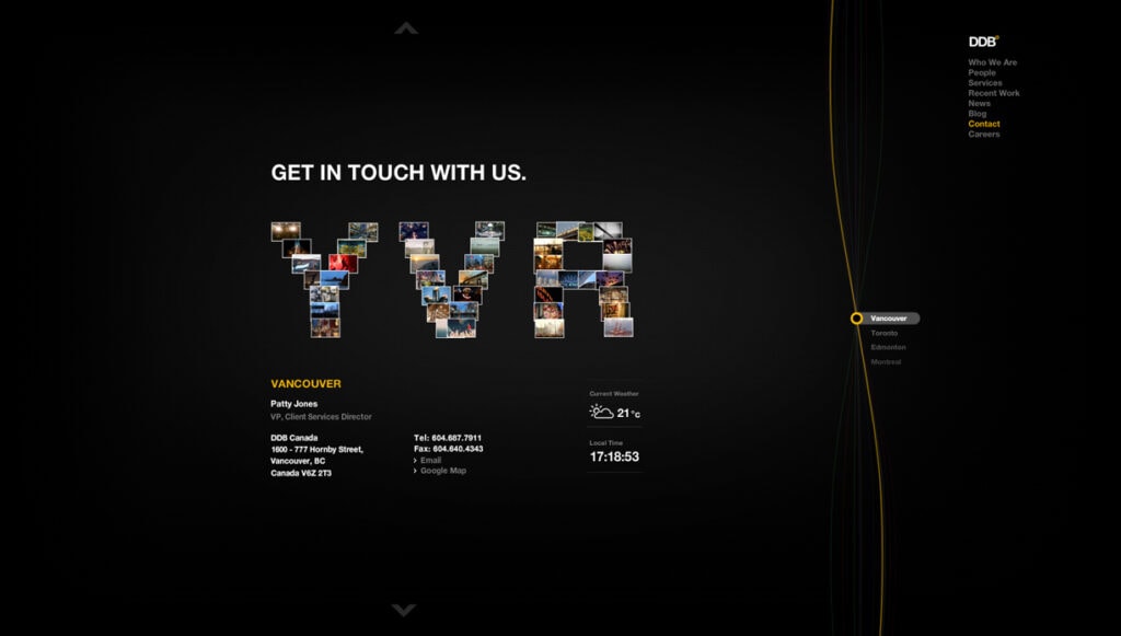 DDB Canada Website Redesign