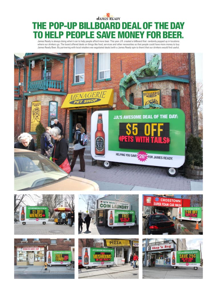 James Ready Pop-Up Billboard