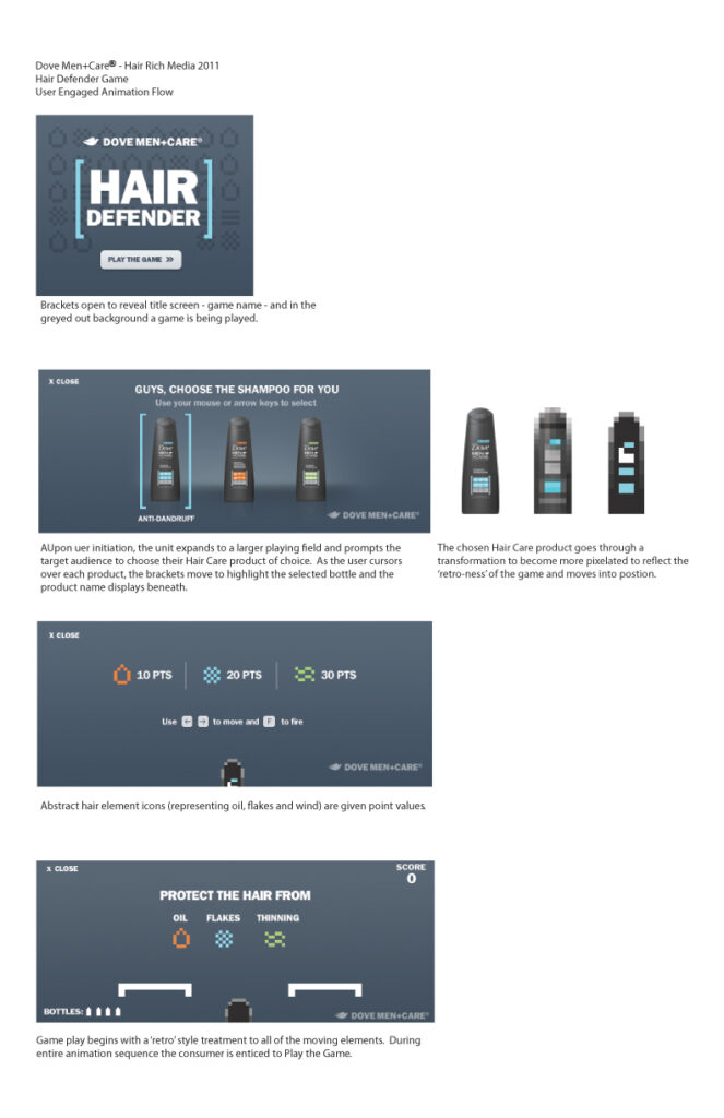 Dove MenCare Hair Defenders Banner Game