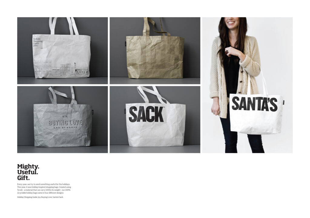 Leo Burnett Christmas Bags