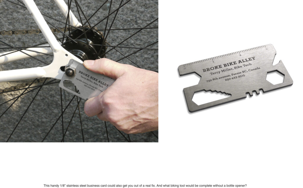 Broke Bike Alley 'Tool Business Card'