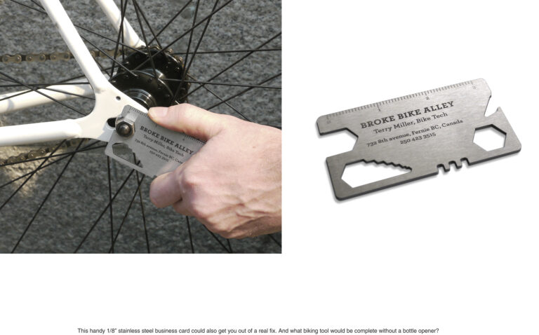 Broke Bike Alley 'Tool Business Card'