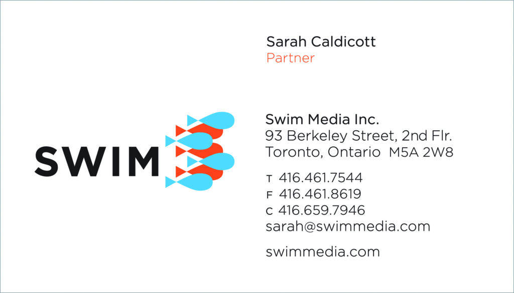 Swim Media Inc. Branding