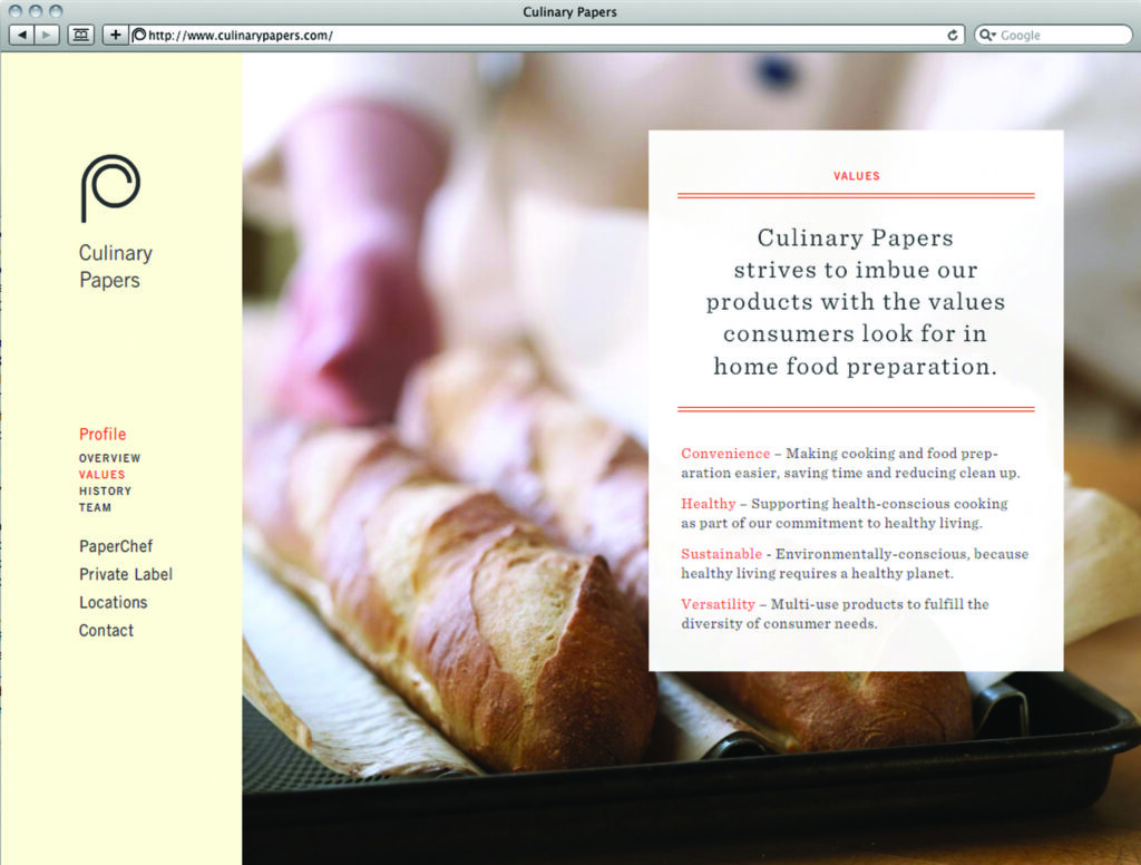 Culinary Papers Website