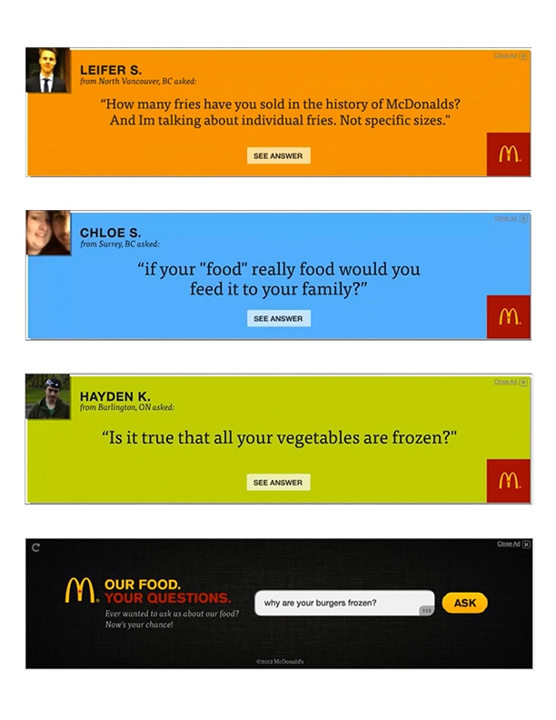 Our Food. Your Questions.