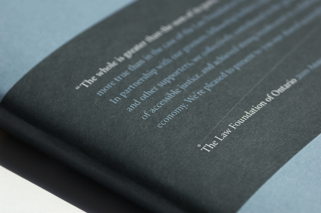 The Law Foundation of Ontario Annual Report