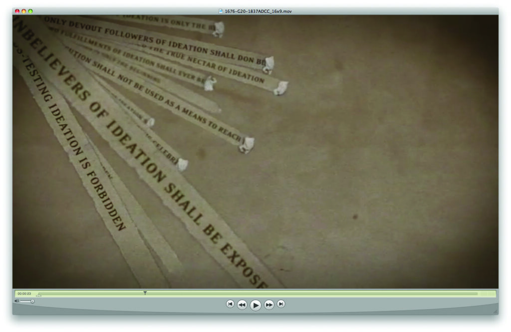 ADCC Ideation, Title Sequence