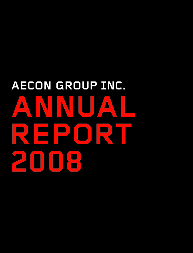 Aecon Report to Shareholders’ 2008