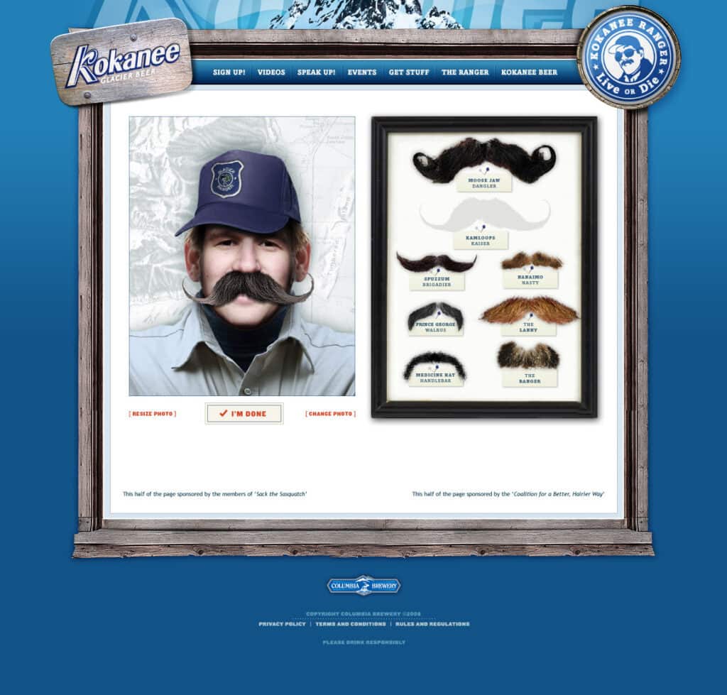 Kokanee Ranger Live or Die Campaign Website