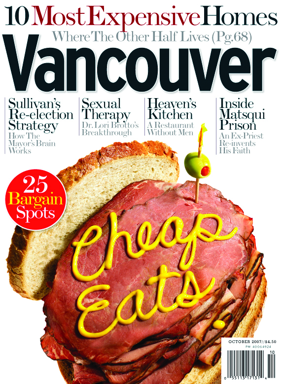 Vancouver magazine, October 2007