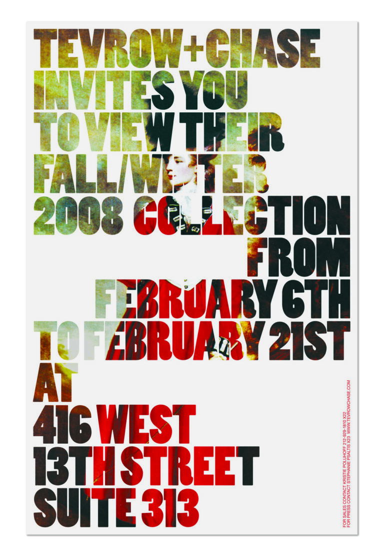 Tevrow + Chase Poster Invitation 2008