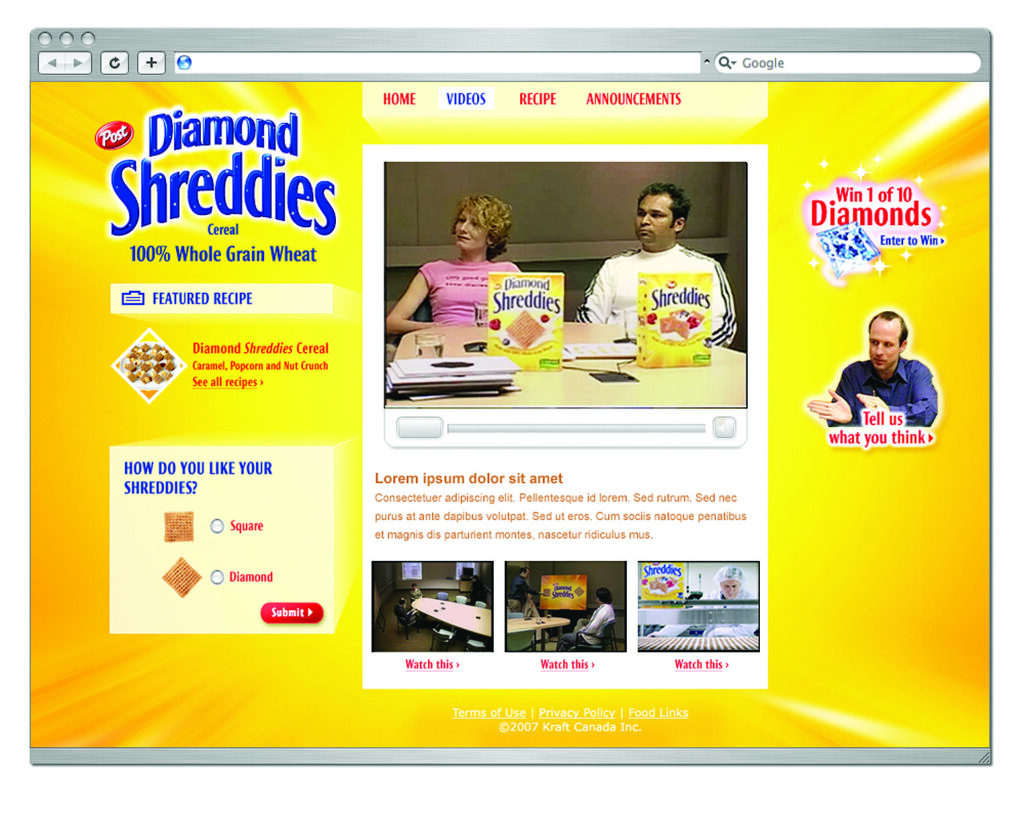 “New” Diamond Shreddies
