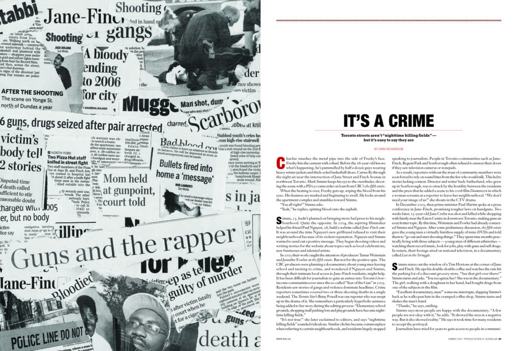 Ryerson Review of Journalism, Summer 2007