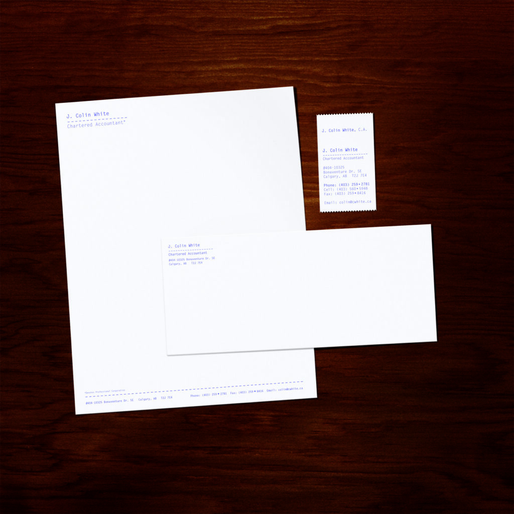 J. Colin White Stationery