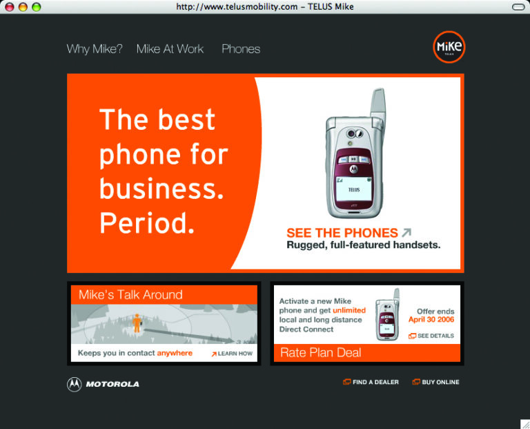 Telus Mike Microsite