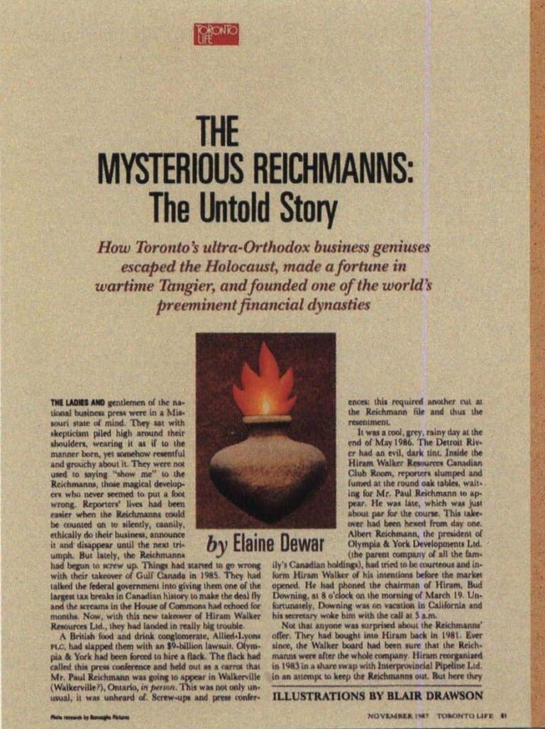 The Mysterious Reichmanns