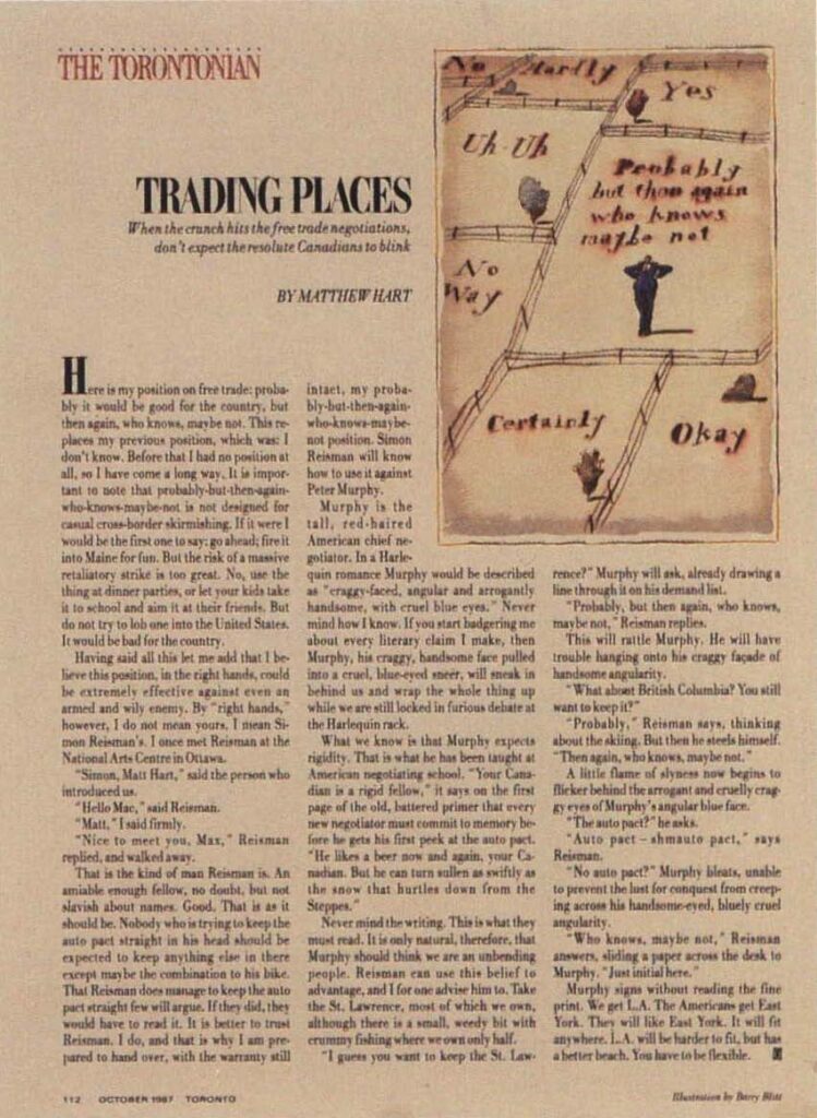 Trading Places