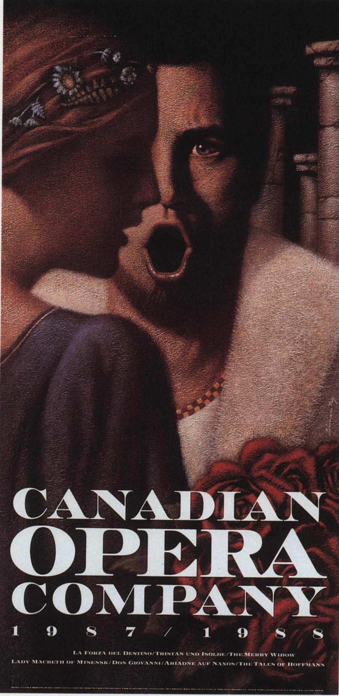 Canadian Opera Company Poster 1987 / 88 Season | The ADCC
