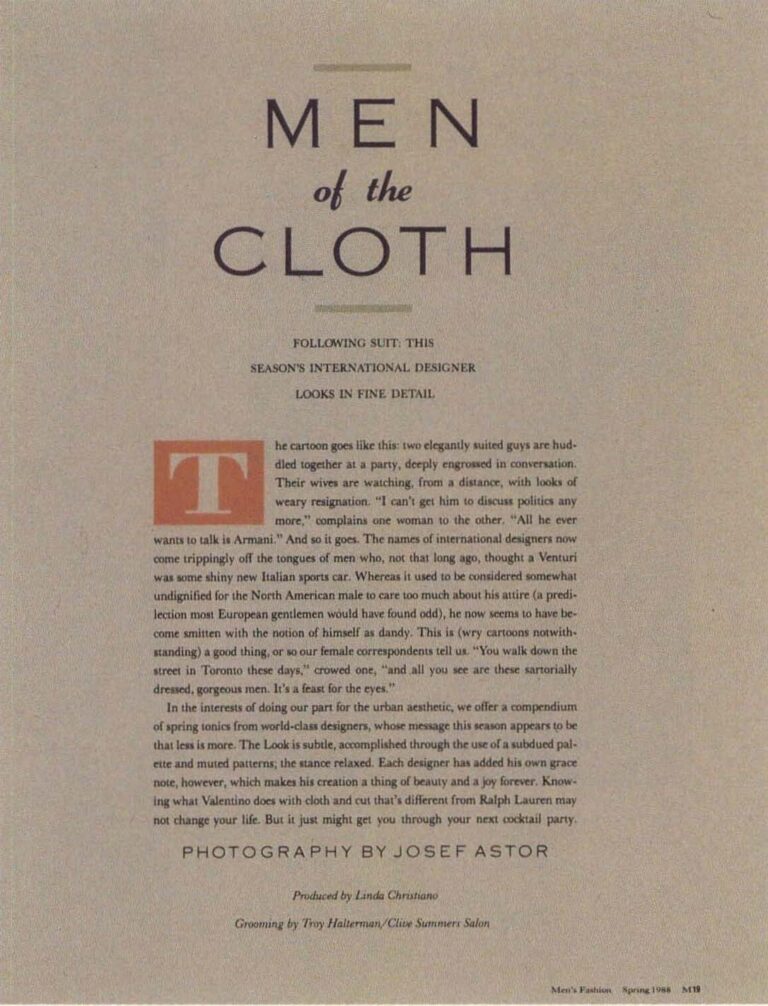 Men Of The Cloth
