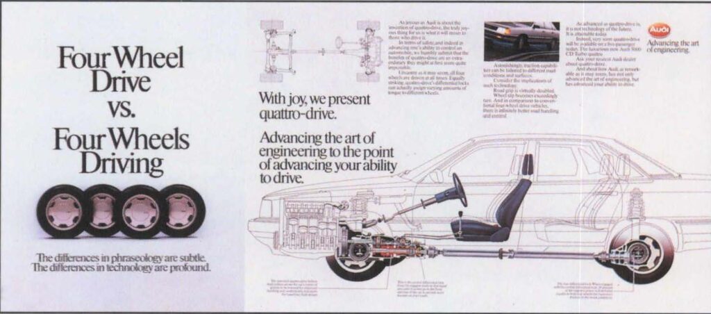 Quatro Drive vs. Four Wheels Driving.