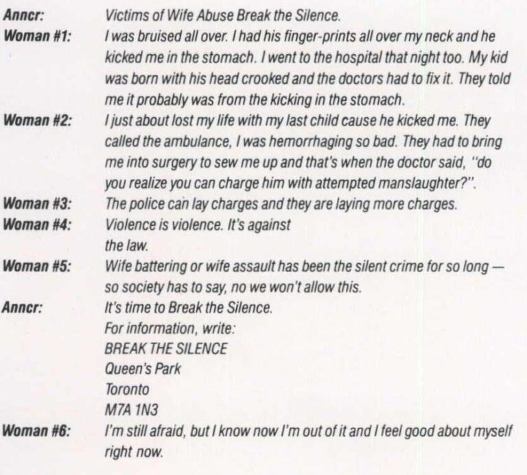 The Silent Crime / Breaking The Cycle / Reaching Out