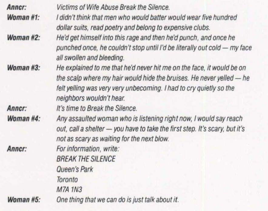 The Silent Crime / Breaking The Cycle / Reaching Out