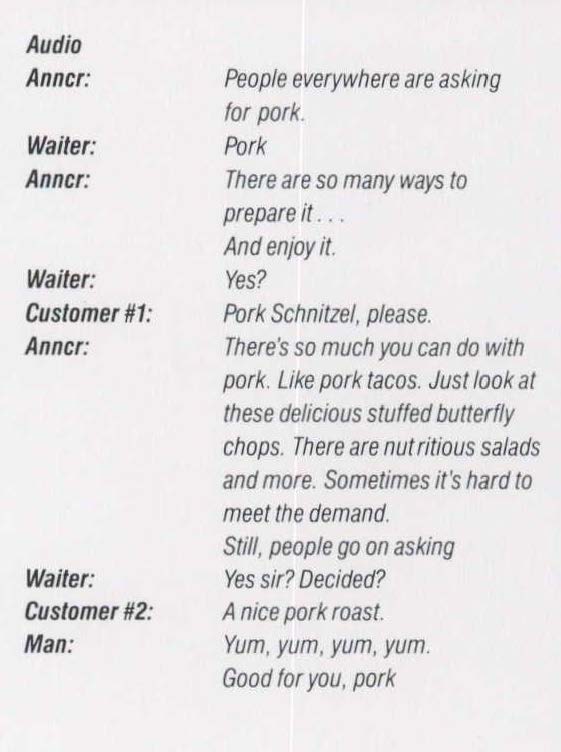 Nutrition & Friends / City to City / Variety and the Restaurant