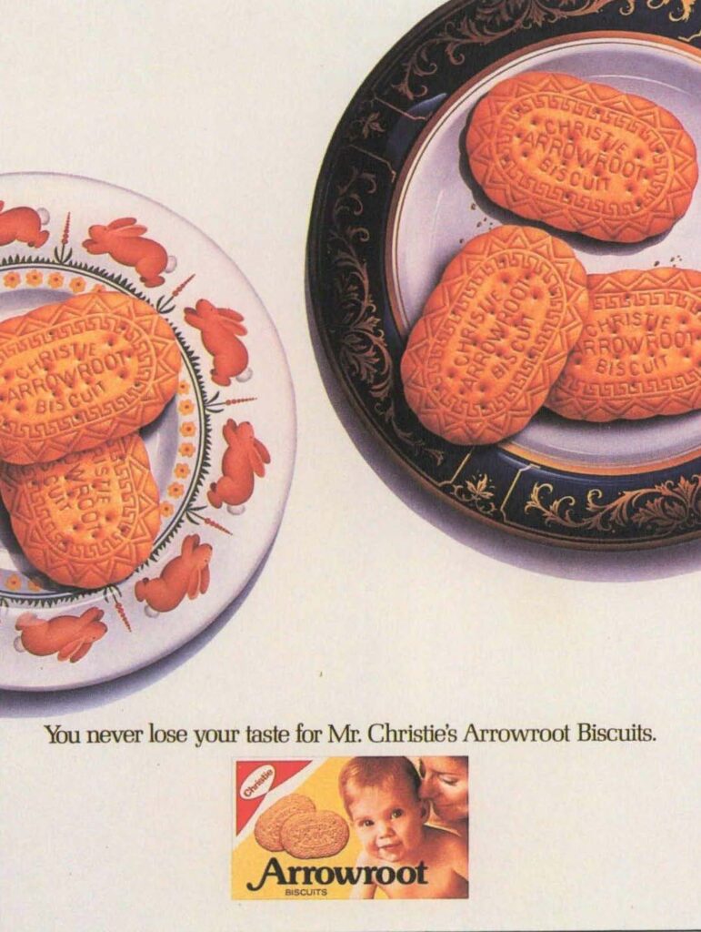 You Never Lose Your Taste For Mr. Christies Arrowroot Biscuits.