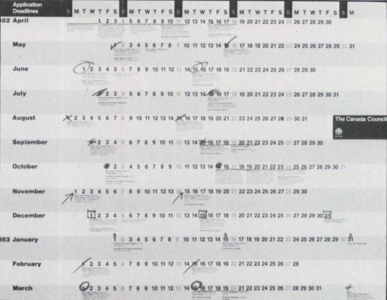 The Canada Council Application Deadlines