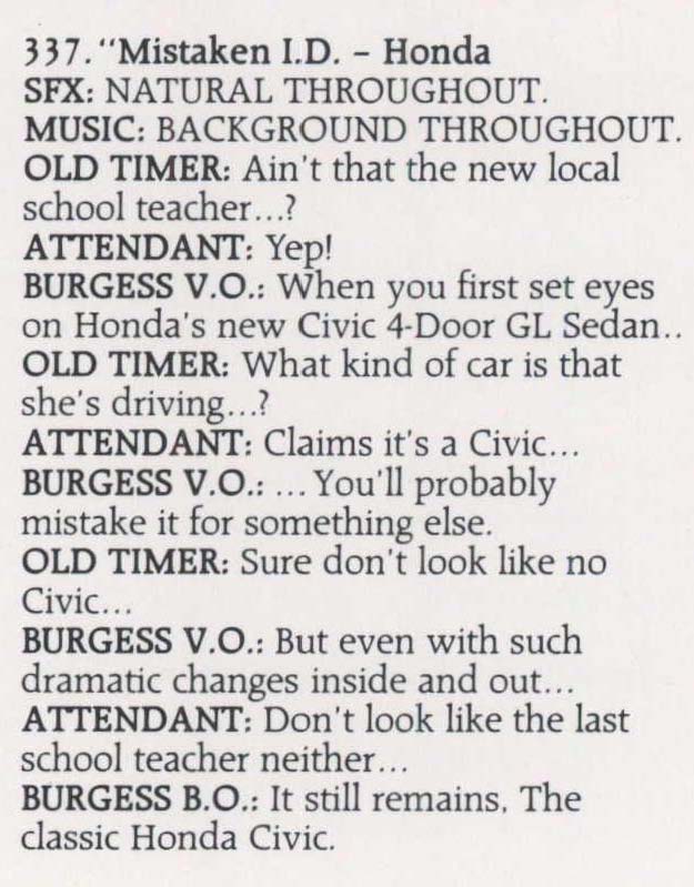Mistaken I.D. - Honda