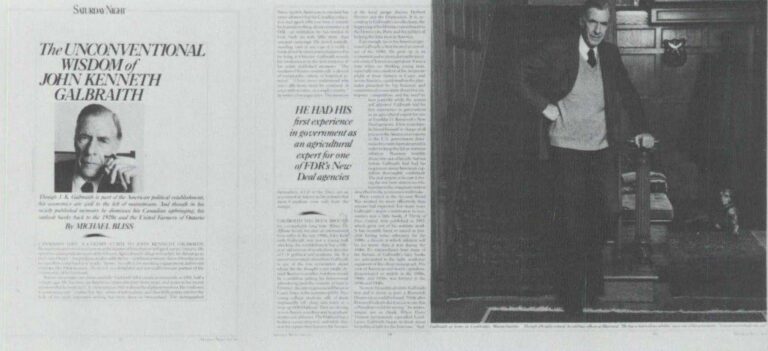 The Unconvetional Wisdom of John Kenneth Galbraith